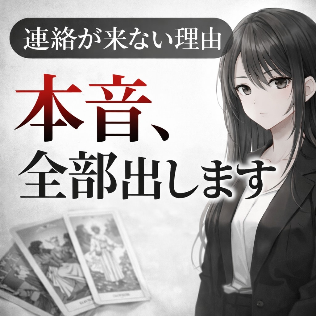 既読無視の理由【あの人の本音】全部出します 本心と現実だけ。連絡が来ない理由。相手の裏の気持ちを暴きます イメージ1