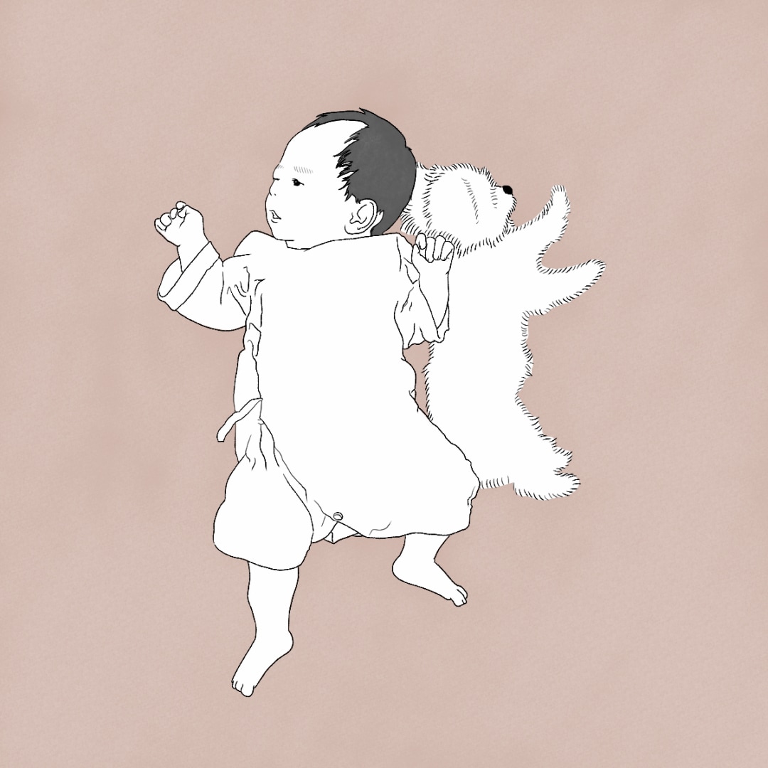 大切なお子さまのお写真を可愛くイラストにします シンプルモノトーンやお洒落なくすみカラーカスタマイズも大歓迎 イメージ2