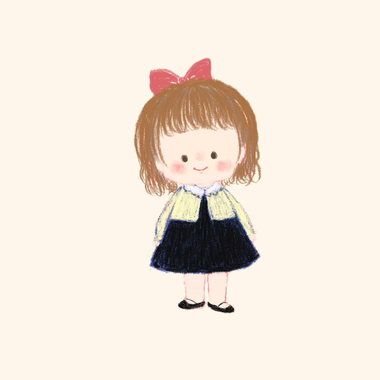 手書きがかわいい、目を引くアイコンお描きします お子様の似顔絵イラストや、ペットとの2ショットもOKです！ イメージ3