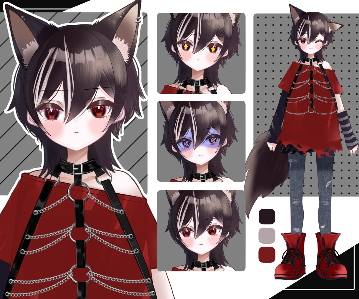 VTuber作成☆可愛いLive2dモデル作ります 最短１週間でデビューできる☆ 修正無制限！著作権譲渡も可能！ イメージ4