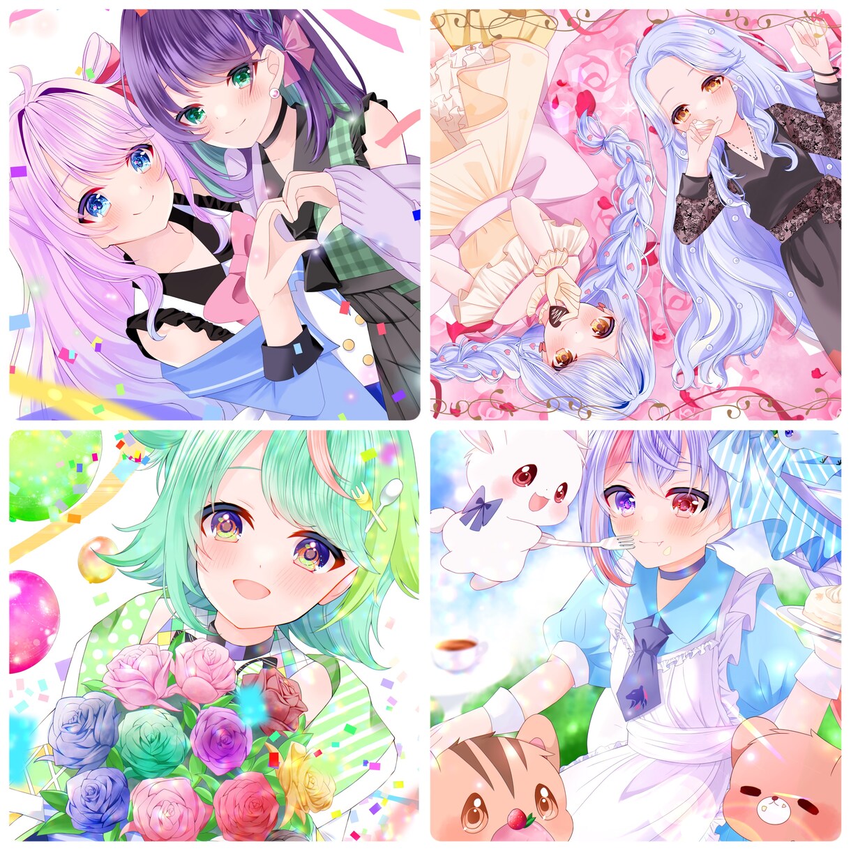 配信者さん向けのイラストを提供させて頂きます 可愛くキラキラなイラストが得意です イメージ4