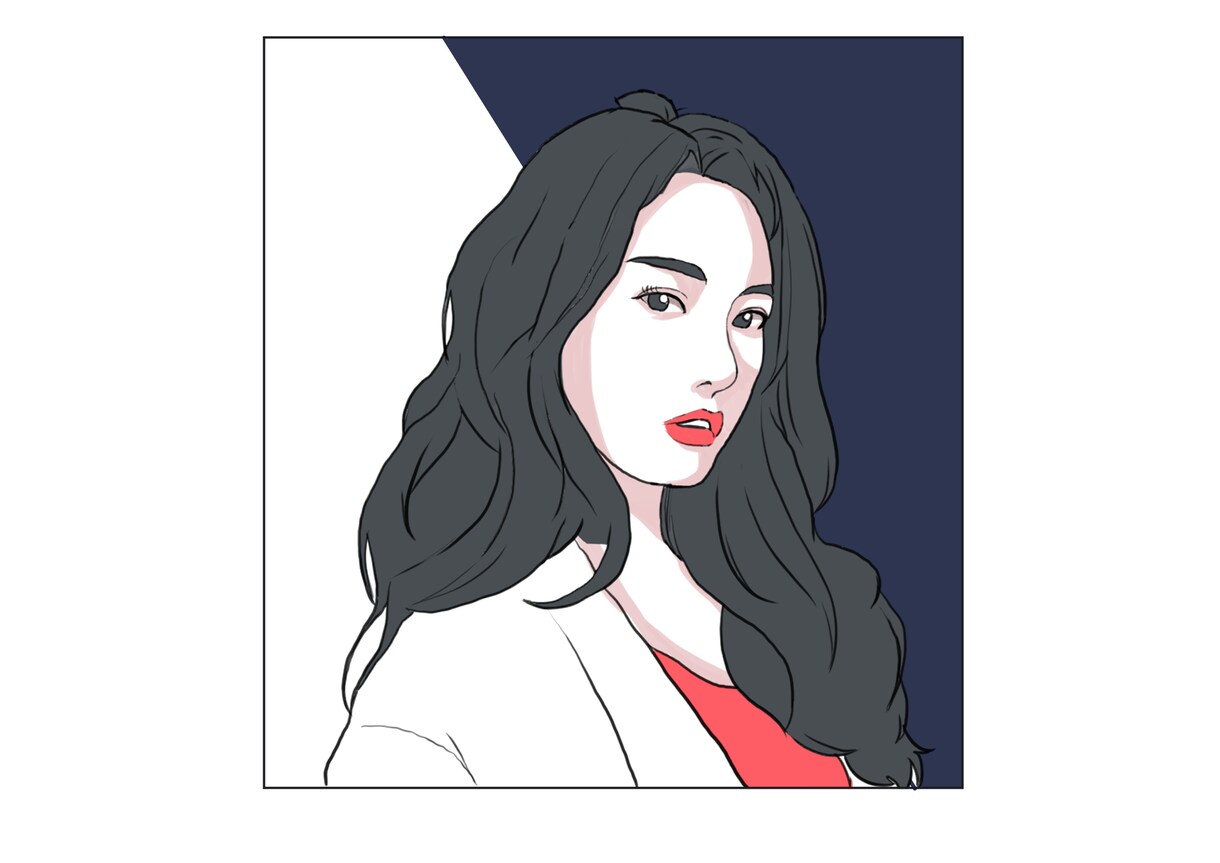 ブログ　SNS用にちょっとお洒落な似顔絵描きます ☆ブログ　SNSのアイコン　名刺　プレゼンにもどうぞ☆ イメージ3