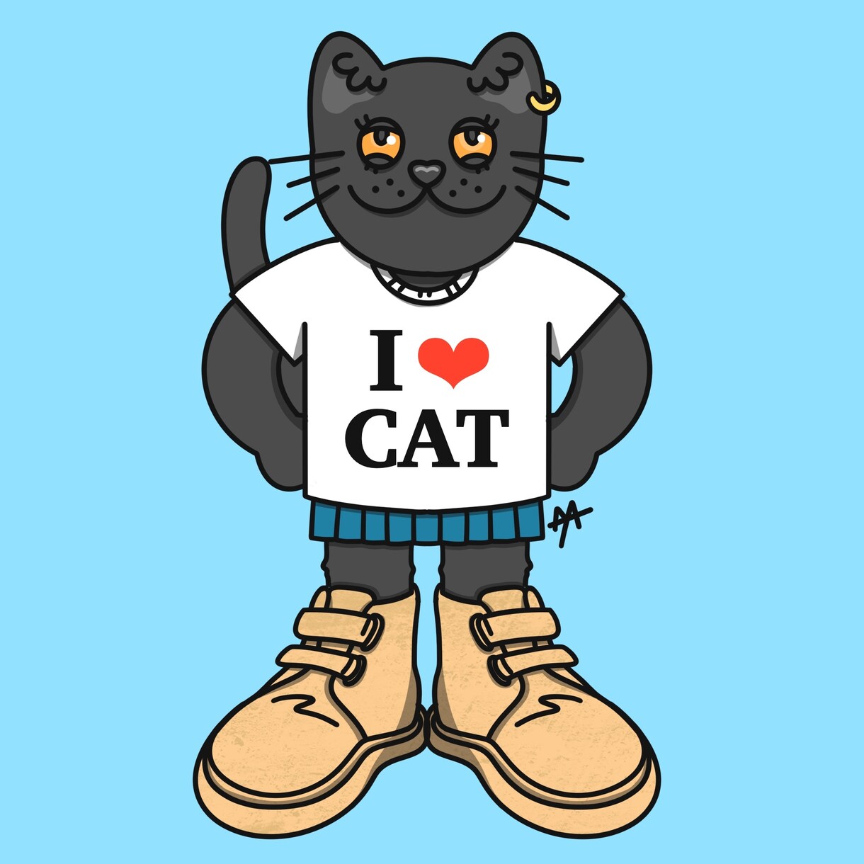 猫のイラスト描きます 飼い猫や好きな猫をイラストにして思い出に残しませんか？ イメージ3