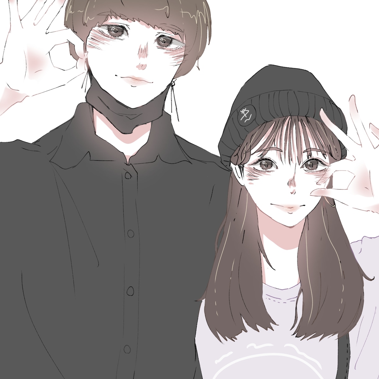 既存の写真を元にしたデジタルイラストを描きます ちょっとした思い出残し、ペアアイコンやイラストなどに イメージ1