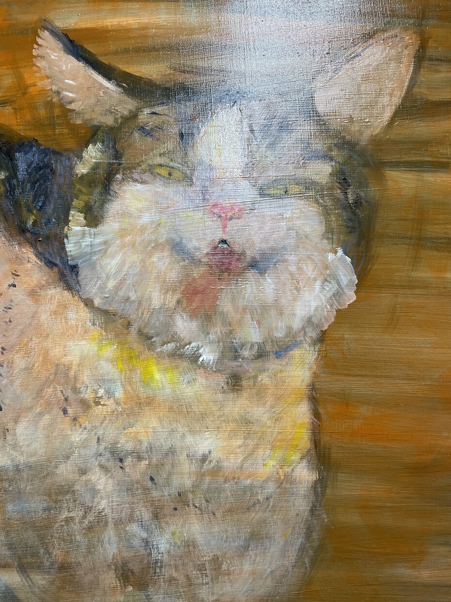 油絵で似顔絵や動物の絵を描きます 親しい人やペット等、思い出に残るものの絵を描きます！ イメージ2