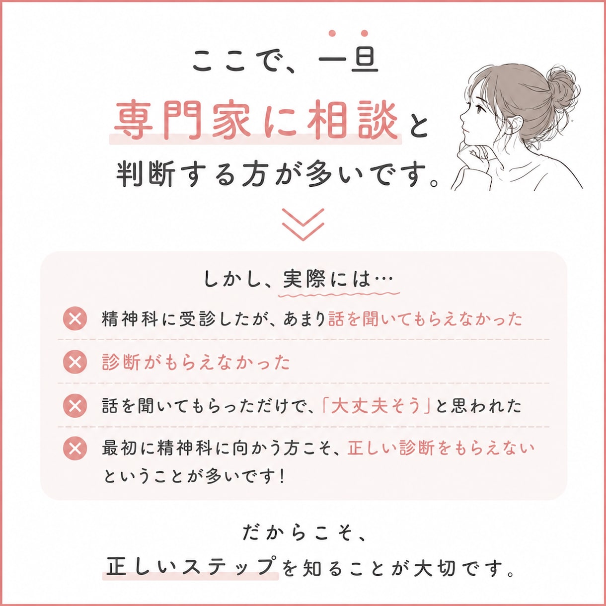 ADHDだと思ったら、まずはどう動くべきか教えます 知り合いのADHDに話を聞いてみよう、ぐらいの軽い気持ちで イメージ3