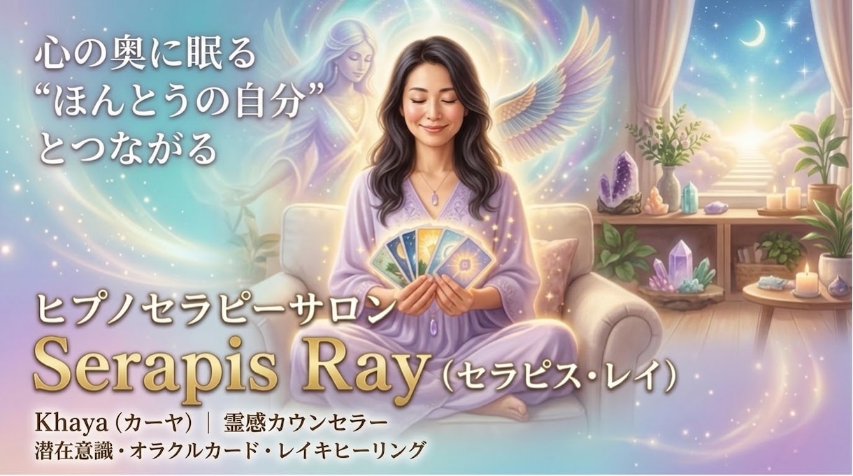 潜在意識を紐解くヒプノセラピー＆オラクルをします 心の奥にある本当の想いに気づき、癒しと再生へ導きます イメージ2