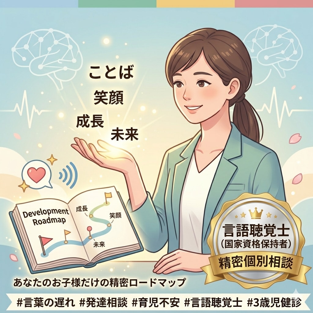STが病院待ちの言葉の遅れ・不安を精密分析します おうちでできる関わり方を伝授。親子の繋がりを強くします。 イメージ1