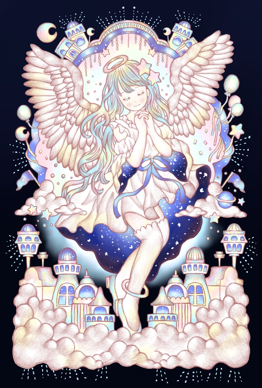 物語の温度を形に。幻想的な挿絵・一枚絵制作をします 物語の世界を彩る、夜の魔法を纏ったイラストをあなたへ。 イメージ4