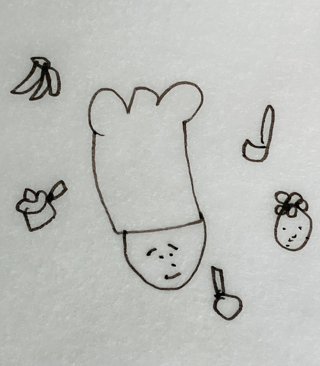 線画でクスッと笑える面白可笑しなイラストを描きます アナタの個性をワンポイントで現します イメージ5