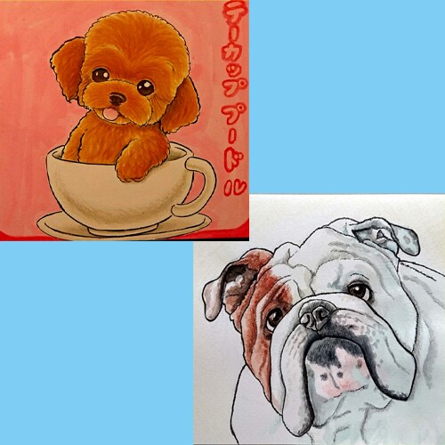 ペット＆動物の似顔絵を写真からお描きします ペットや動物を画像から可愛くお描きいたします！ イメージ3