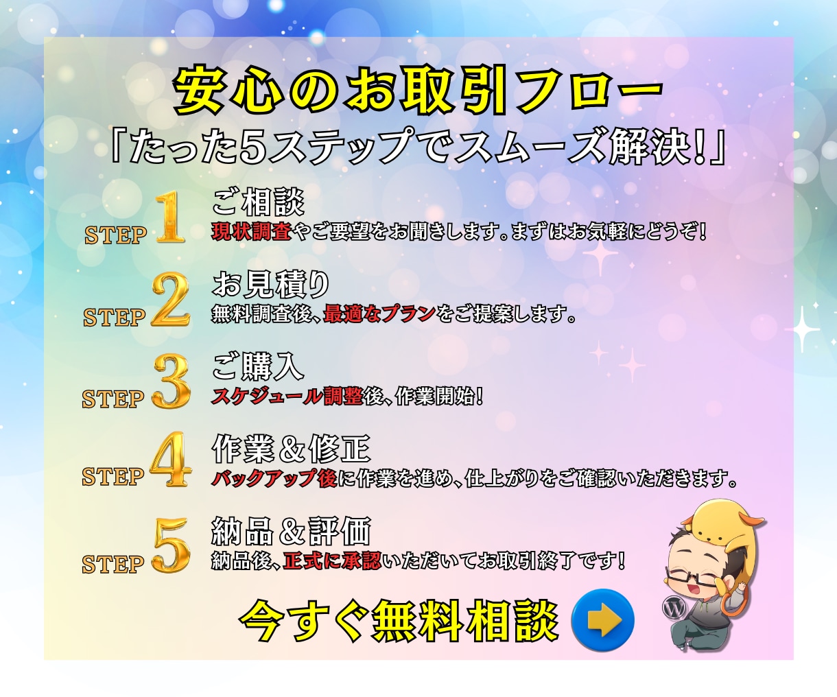 集客特化WordPressホームページ制作します 制作実績多数❗️スマホ対応・SEO内部施策❗️保守対応付き イメージ5