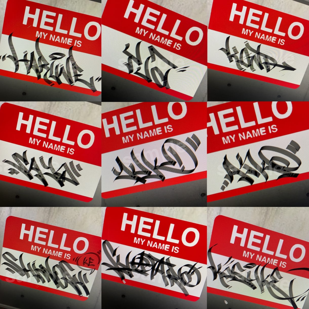 ひらがな対応☆あなただけのタギング描きます 自分の名前をカッコよくHIPHOPに飾ってみませんか？！ イメージ1
