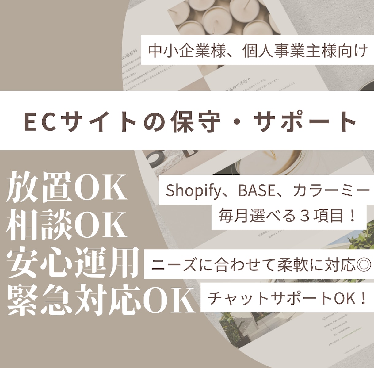 ネットショップの保守代行・運用サポートします ネットが苦手な社長の右腕に！更新・トラブル対応いたします イメージ1