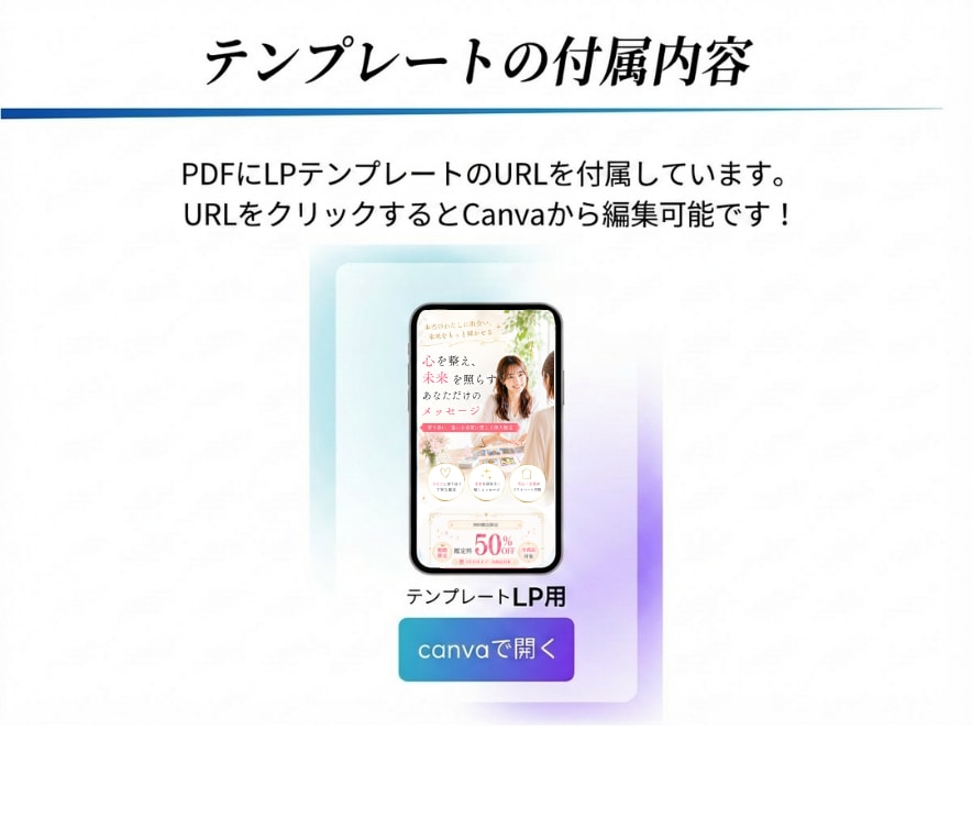 Canvaの成約LPテンプレートを送ります 占い・復縁・カウンセリング・ミニレッスンに！自由カスタマイズ イメージ9