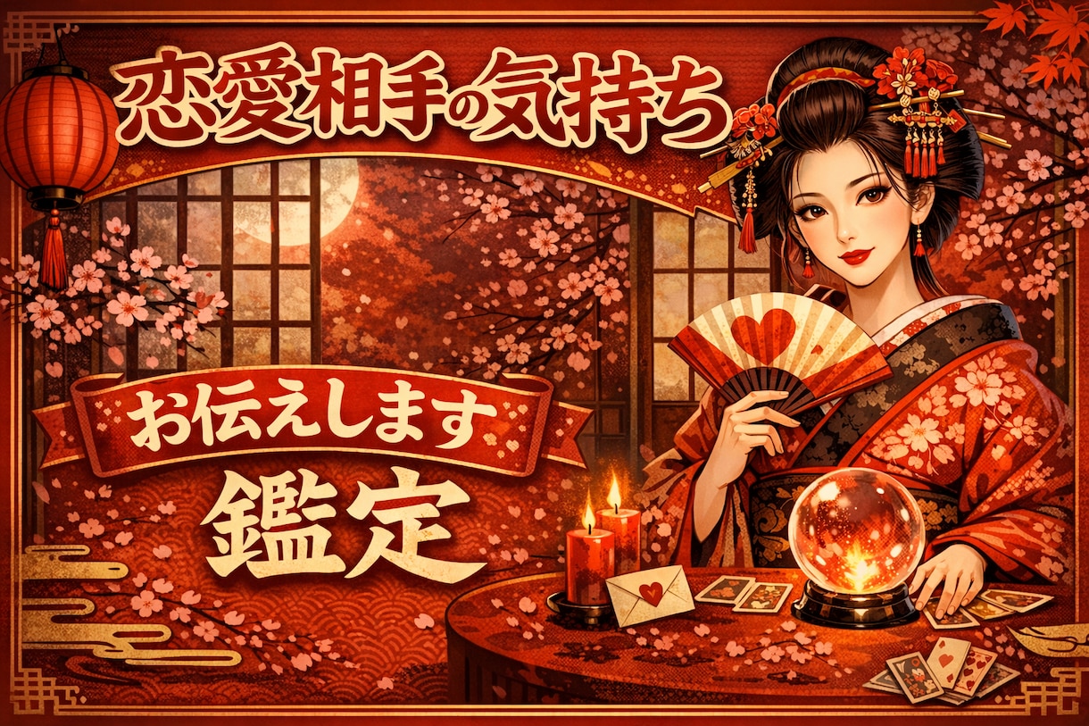 江戸花宵 表には出ぬ想い鑑定します 恋の裏側には、表には出ぬ想いがございます。ようこそお江戸へ イメージ1