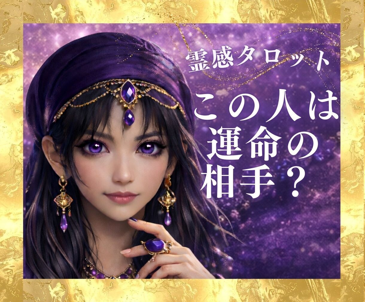 霊感占い【この人は運命の相手？】霊感霊視で視ます 霊感で視る運命とご縁の深さと未来｜霊感タロット鑑定 イメージ1
