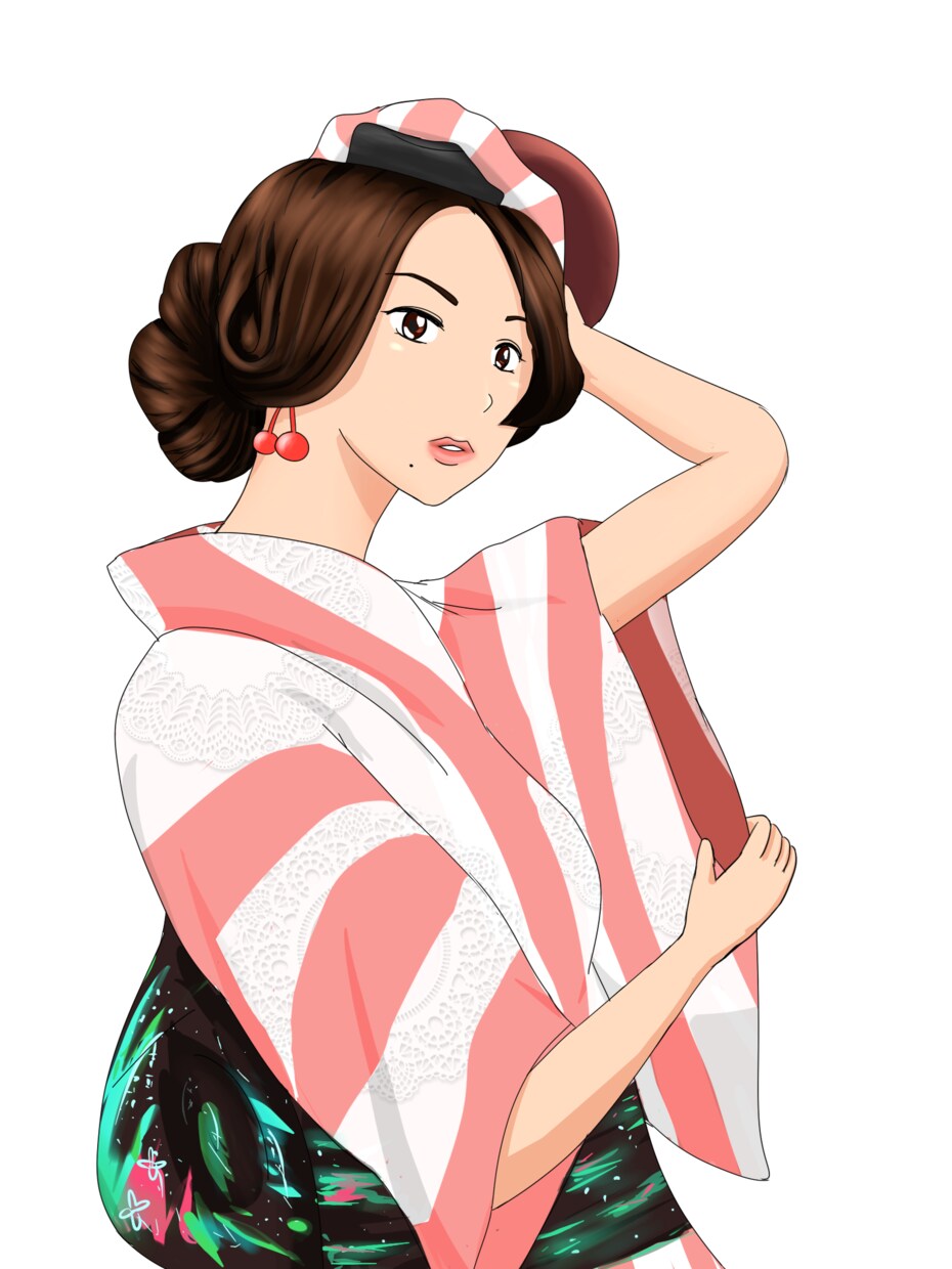 墨絵のイラスト、人物のイラスト制作いたします Tシャツのデザインにしてもよし、ゲームのキャラクターなどに イメージ7