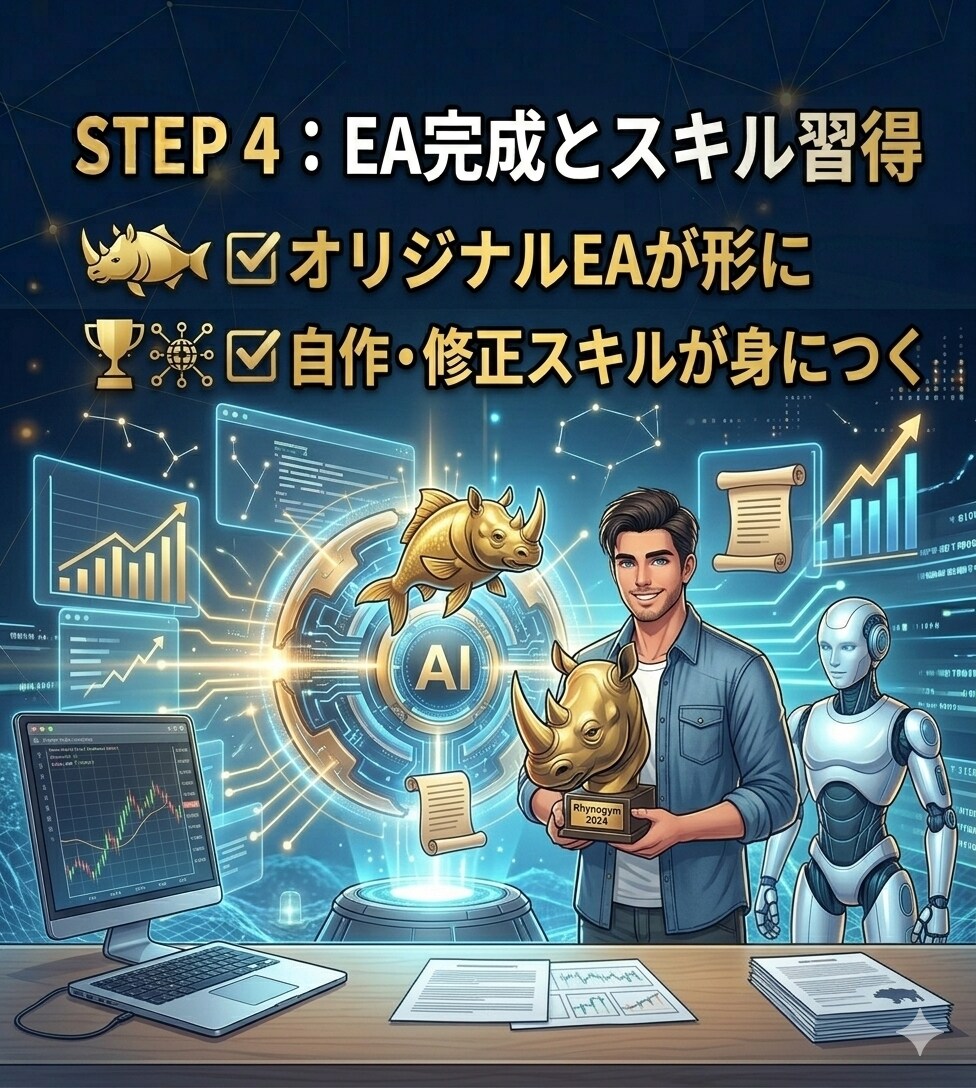 挫折させない！AIで作る自作EAをサポートします プログラミング未経験OK！あなたの独自ロジックを自動化 イメージ5