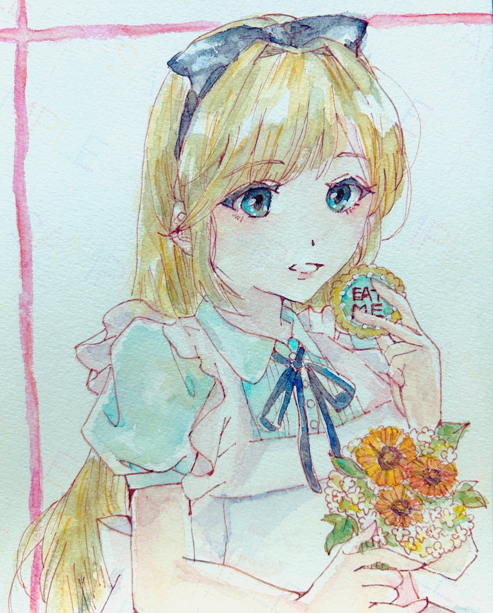 水彩画で一枚絵を描きます 創作キャラお描きします（原画、データ付） イメージ3