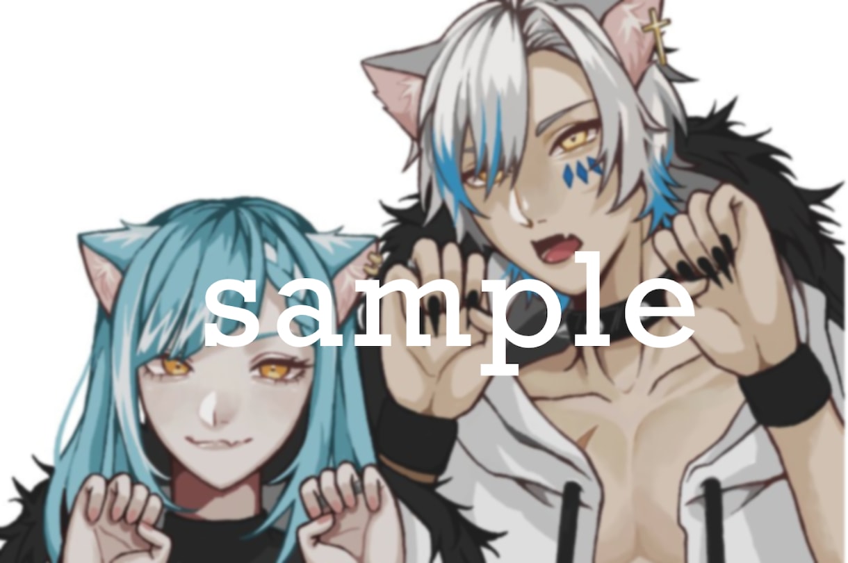 SNS用アイコン(またはヘッダー)を作成します 単体絵(※人外を除く)・夢絵(※)なんでも大丈夫です。 イメージ7