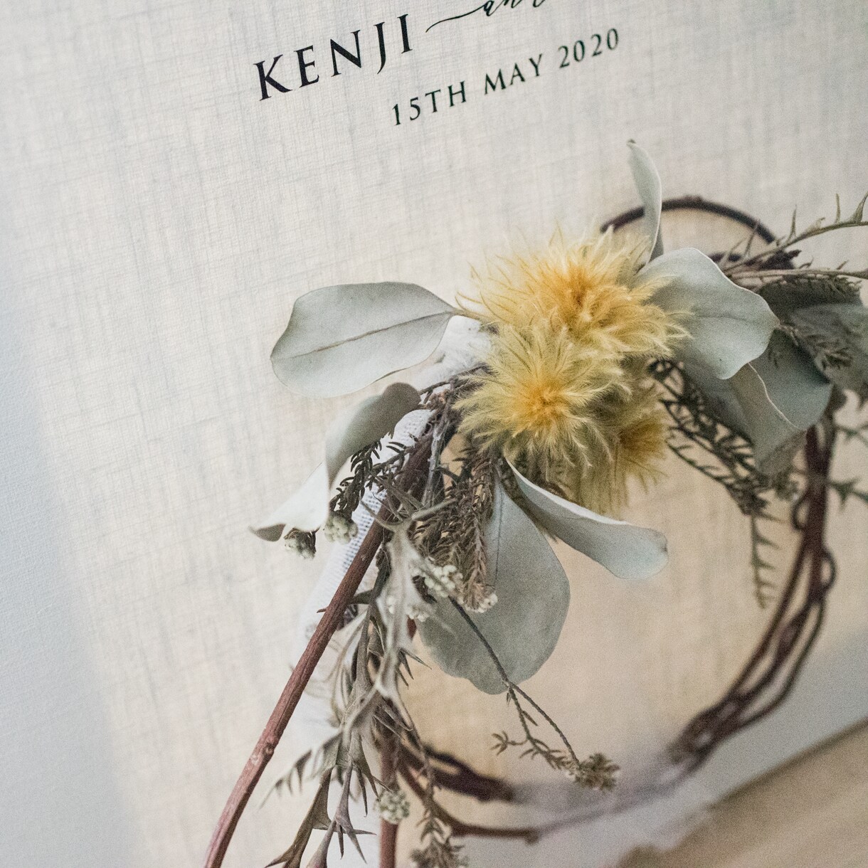 海外センスのウェルカムボード作ります きっと結婚式後もずっと飾りたくなるキャンバスタイプ_DN02 イメージ4