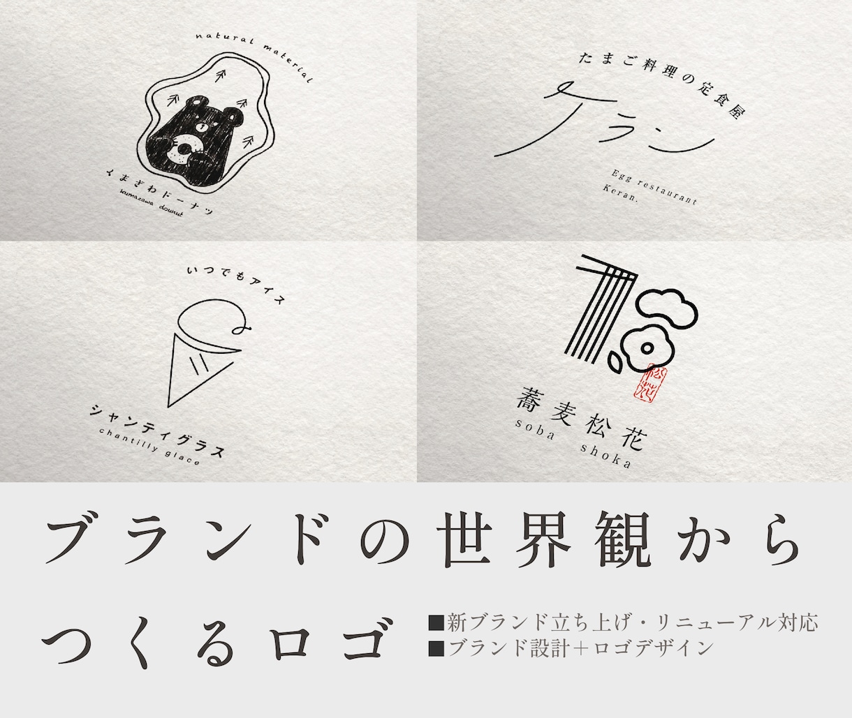 コンセプトから作る/ブランド＋ロゴをデザインします 「食品・カフェ・美容・個人ブランドなど幅広く対応しています」 イメージ1