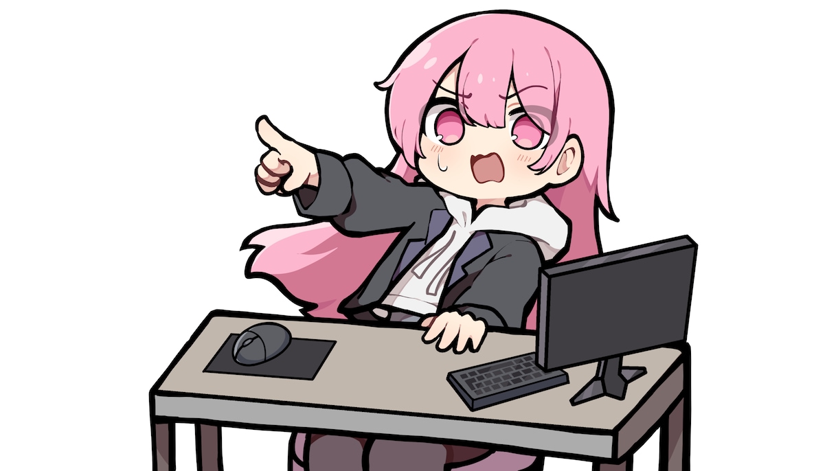 動画などに使えるかわいい3等身立ち絵をお作りします SNSアイコンにも使用可能！みにっともちっとしちゃおう♡⟡. イメージ7