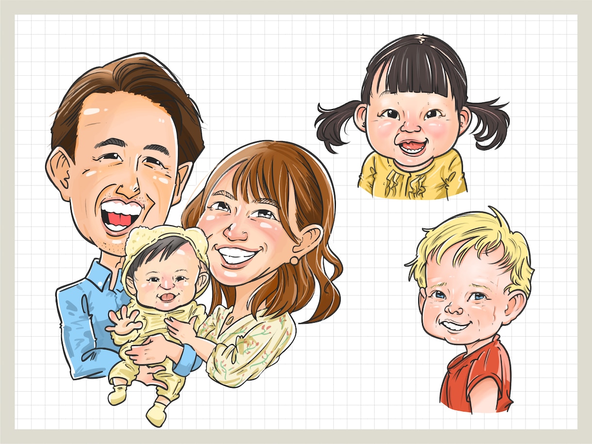 アニメ風に可愛くデフォルメした似顔絵を描きます 最短1日！あなたを可愛くキャラクター化。SNSで映える似顔絵 イメージ6