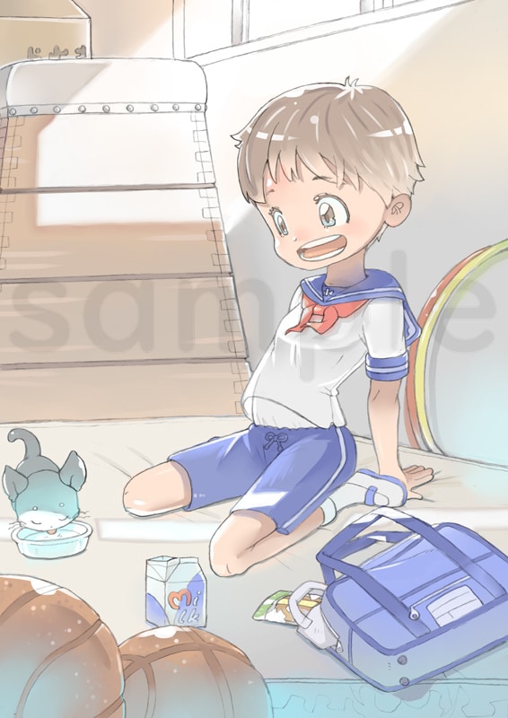 ほのぼのほんわか優しいイラストを描きます 子供をテーマに一枚絵を描きます イメージ3