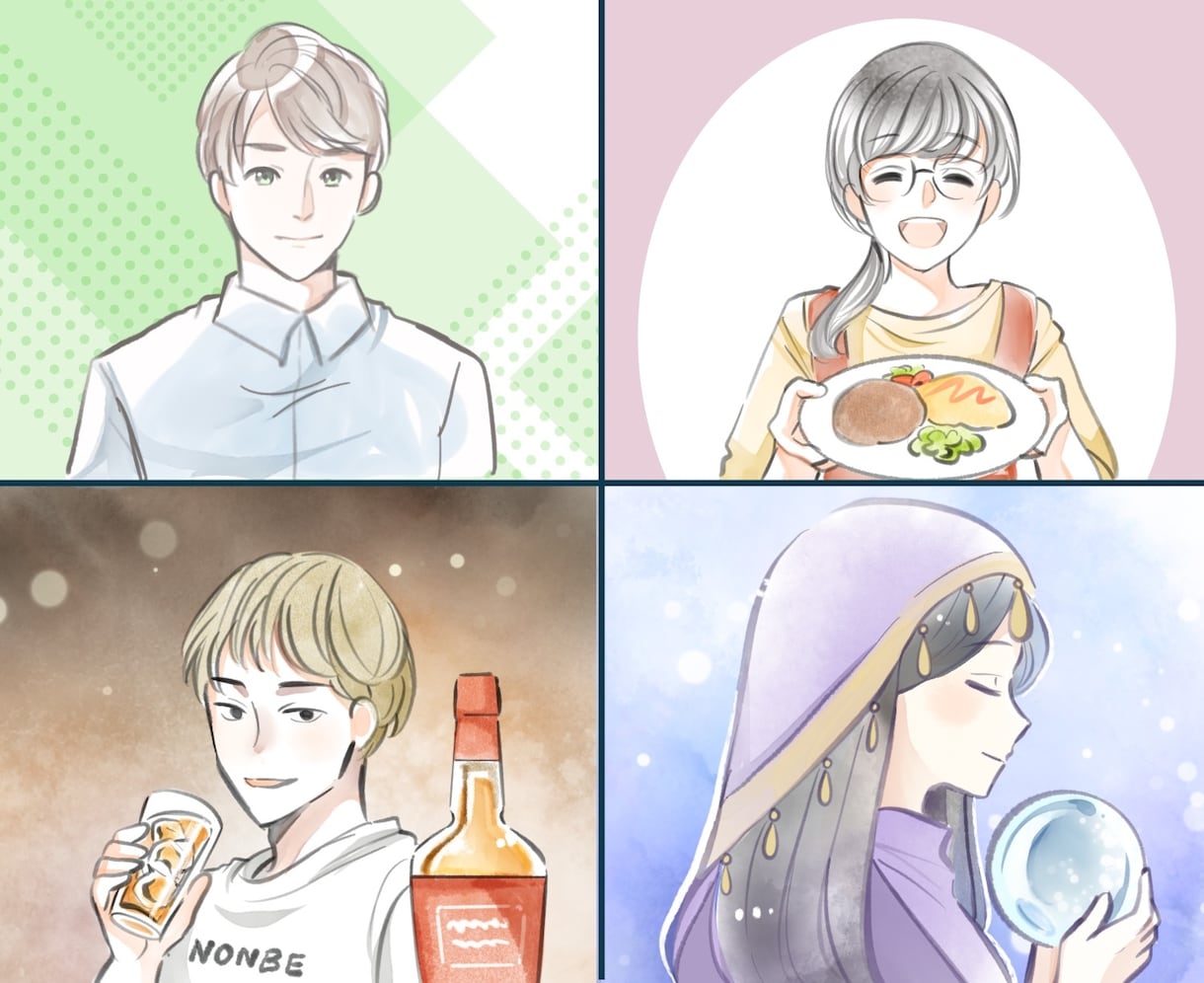商用ok!おしゃれで上品な水彩風アイコン描きます 最短3日！二次利用ok!清潔感のあるふんわりとしたイラスト イメージ2