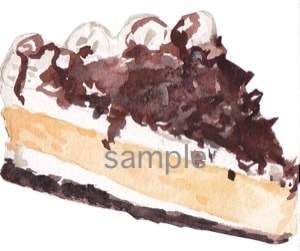 完成品・水彩イラスト（ケーキ）販売していますます プリントアウトしてシールとかにいかがでしょう？ イメージ6