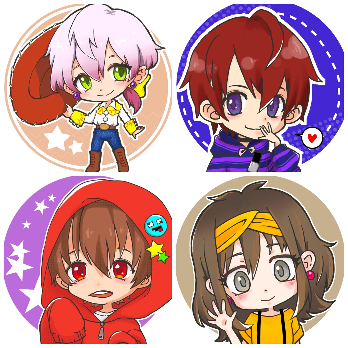 SNS等で使用出来るアイコン描きます あなたのキャラクターをデフォルメで描きます！ イメージ4