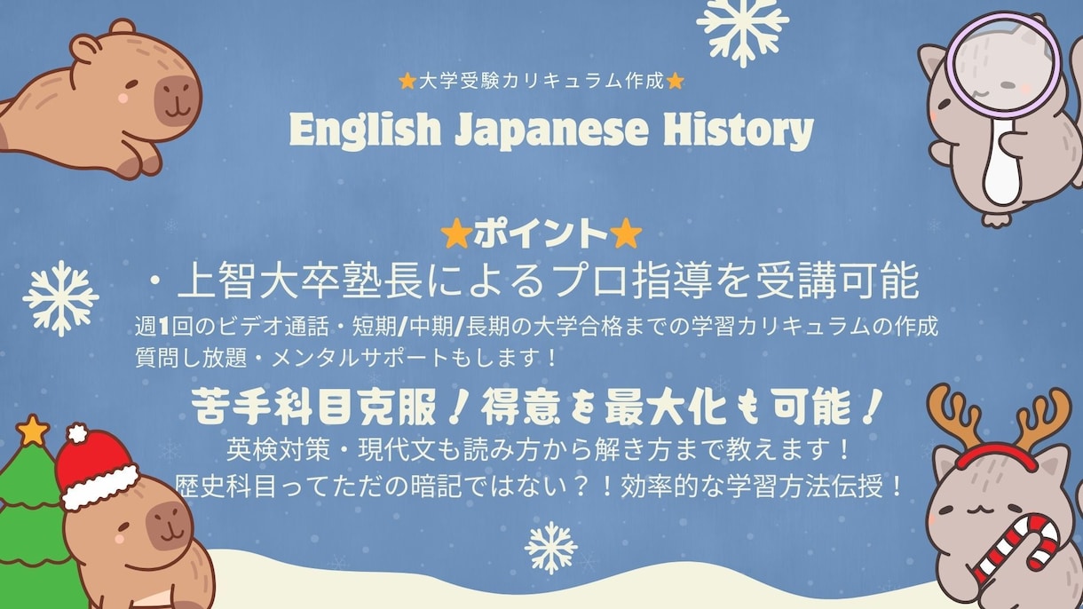 早慶上智含む文系難関大学受験合格まで導きます 今の自分は関係ないです！一緒に受験を乗り越えましょう！ イメージ2