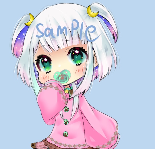 MV、歌ってみた等の配信用イラストや一枚絵描きます かっこかわいい子供～少年少女、萌え系～シンプルかっこいいまで イメージ2