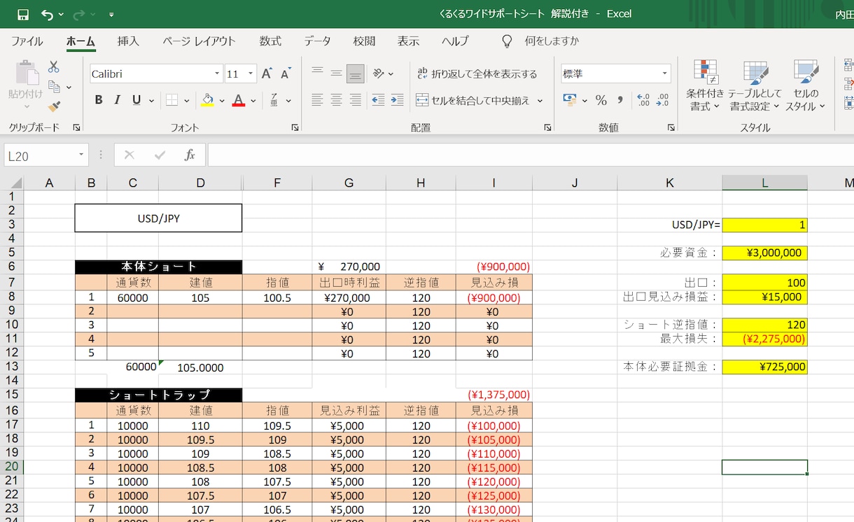 代わりに超くるくるワイド（倍ポジ法）の設定をします 資金、ご希望のリスク度合いに合わせて全ての設定を代行します！ イメージ2