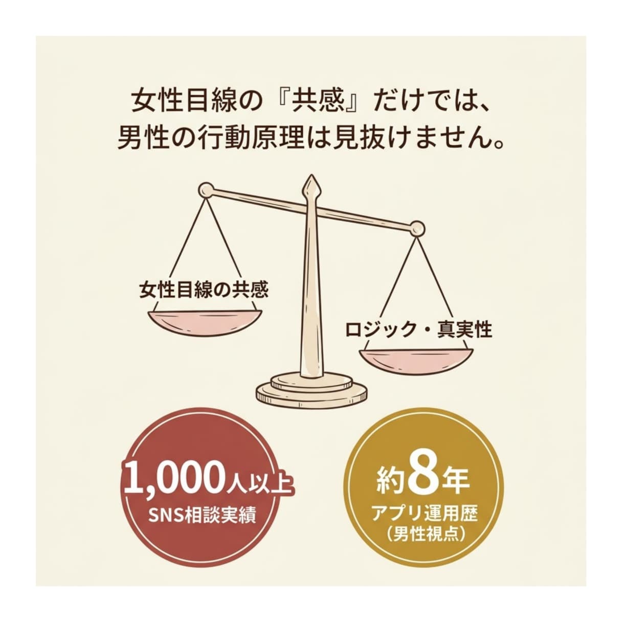 元遊び人が教えるマチアプ男の本音を見抜きます 8年の経験×1000人相談実績で男心を徹底解説 イメージ4