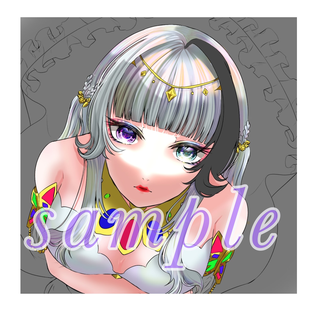 自分だけのアイコン、夢絵書きます アイコン、夢絵、ヘッダー等作成致します。 イメージ2