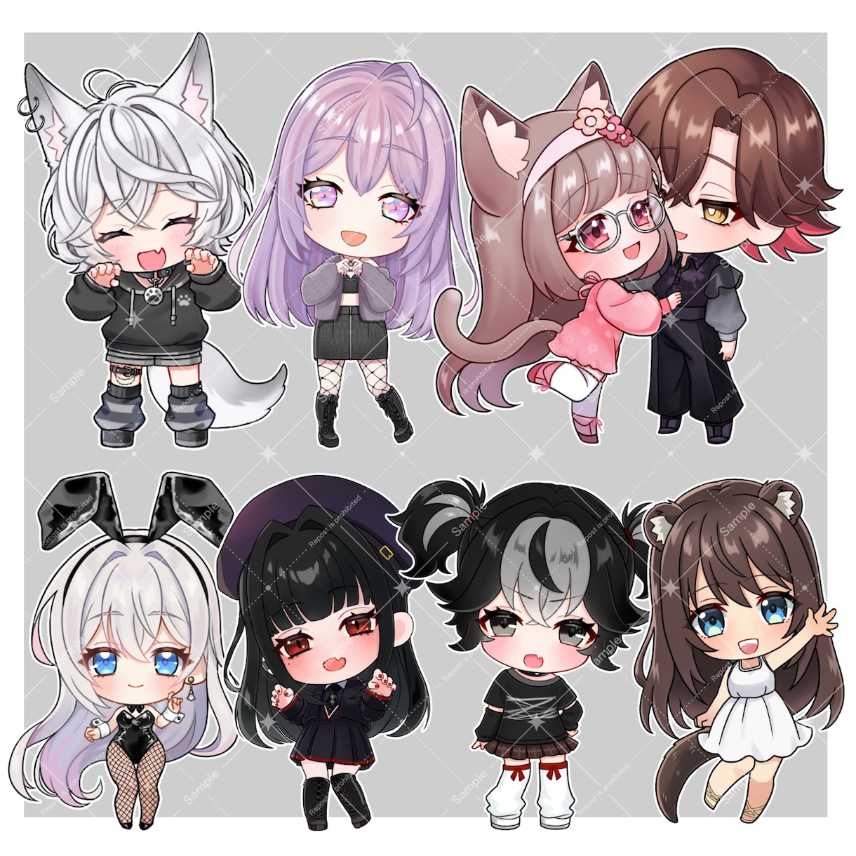 かわいいデフォルメミニキャラ描きます あなたのオリジナルキャラクターを可愛くデフォルメイラストに！ イメージ3