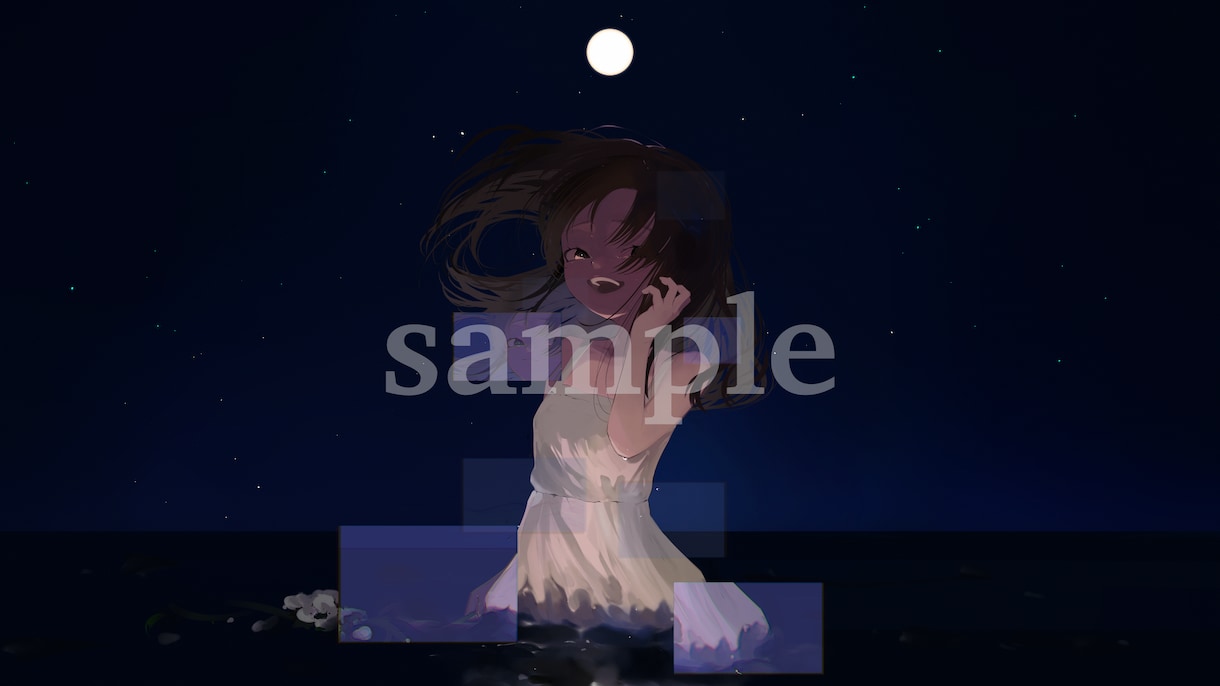 あなただけの歌ってみた・MVイラストを描きます 綺麗め女の子、ダークな雰囲気が得意です✨ イメージ6