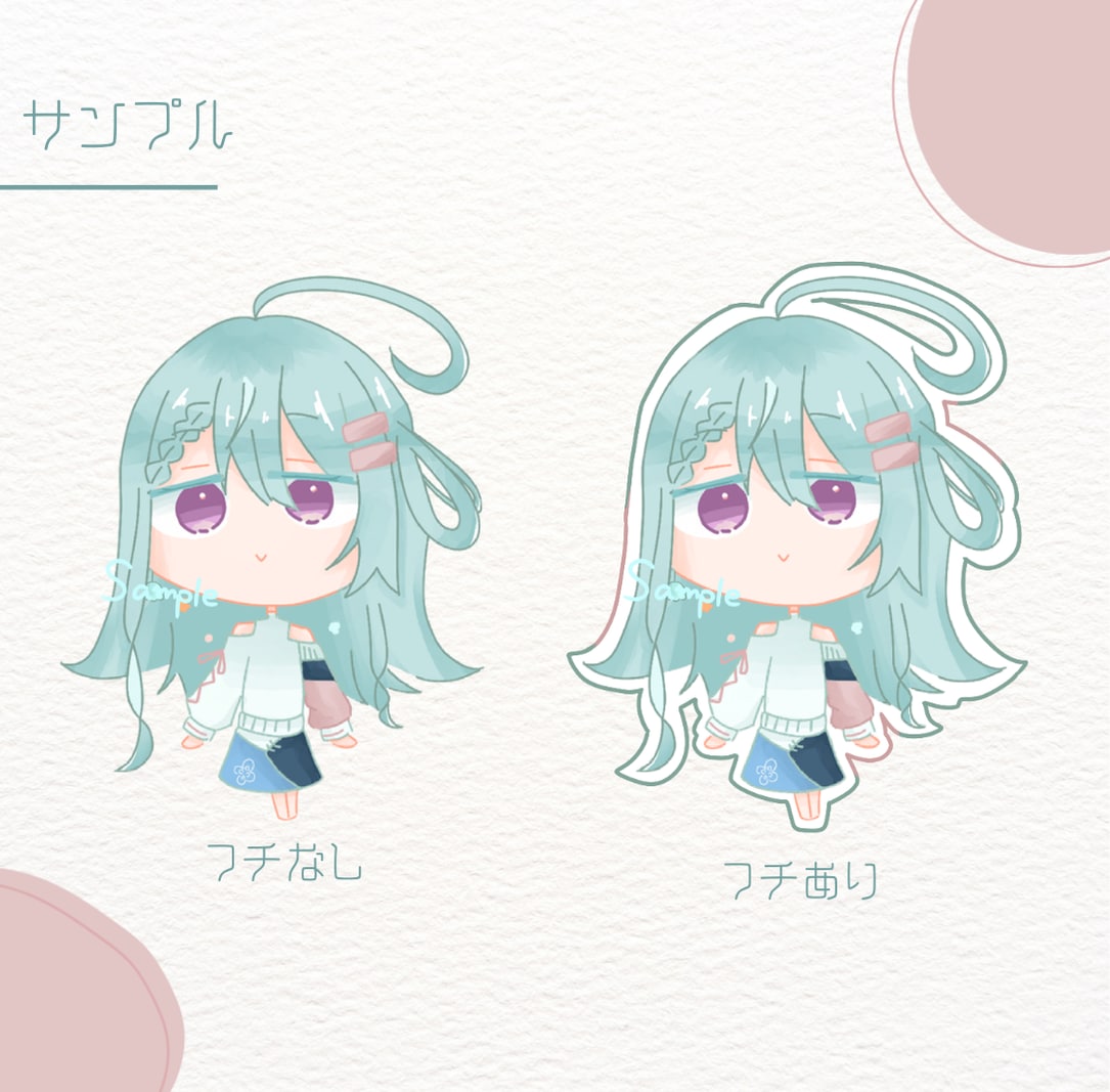 とにかく可愛い、もちもちちびキャラ描きます 商用利用可、そのキャラの良さを生かしたデフォルメ承ります イメージ3