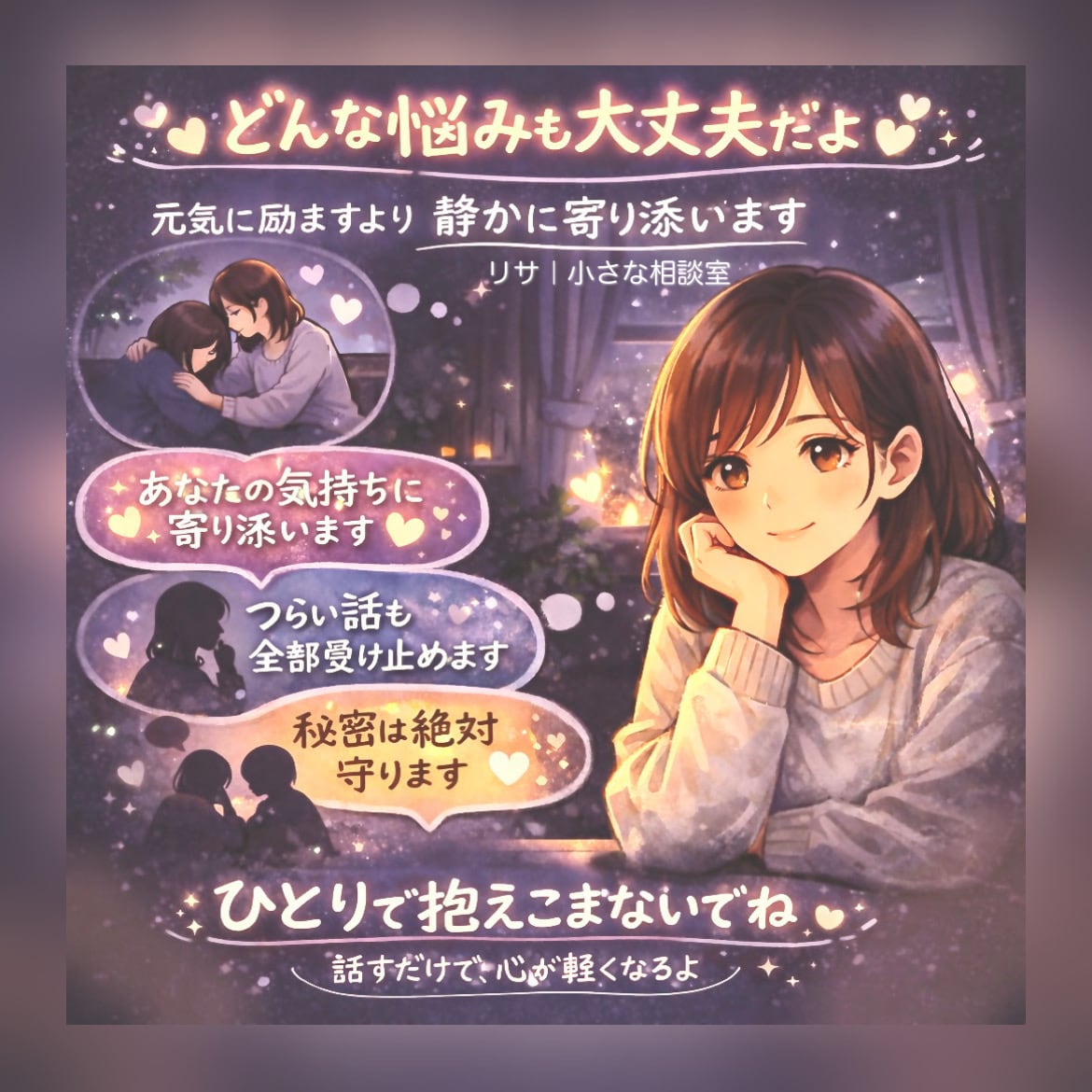 引きこもり｜いじめ｜不登校｜等不安な悩みに添います 経験あり→不安・適応障害｜引きこもり｜不登校｜いじめ｜ニート イメージ1