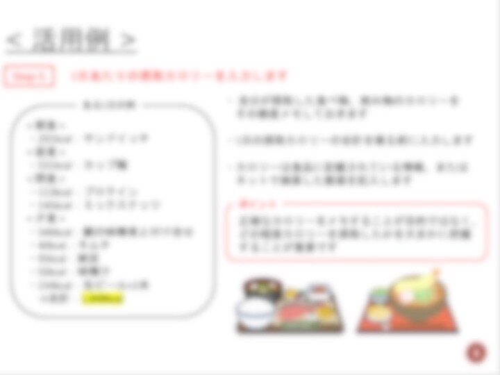 ダイエットの本質を貫く方法を教えます カロリーを見える化することで正しい痩せ習慣の習得に効果的！ イメージ7