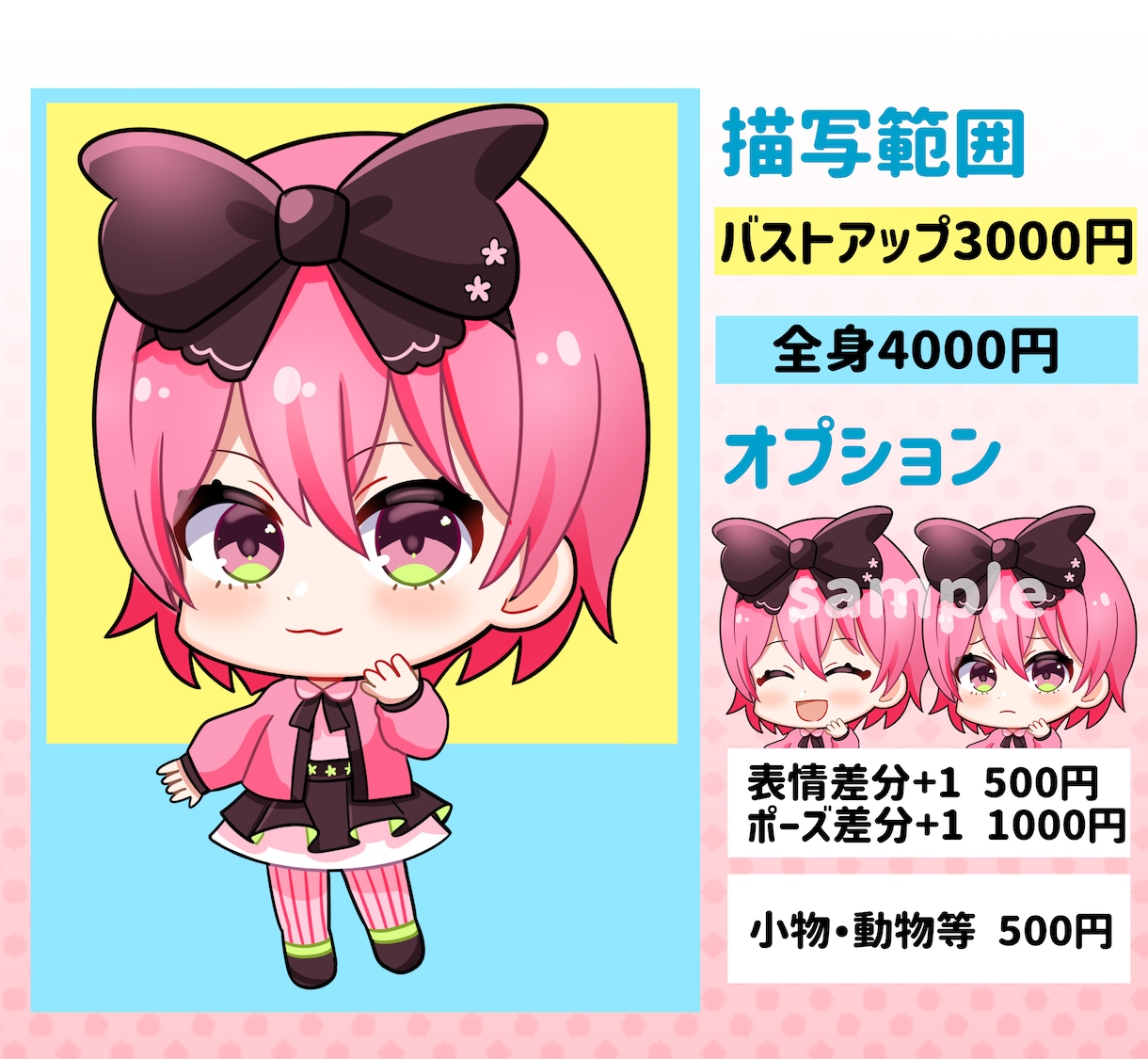 商用利用OK!かわいいミニキャラを描きます 最短5日でかわいいあなただけのミニキャラをかきます! イメージ2