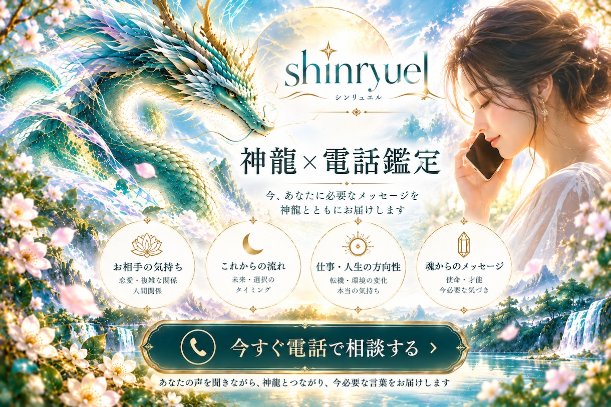 神龍とつながりお悩みを霊視鑑定します 恋愛・人間関係のお悩みをリアルタイムで読み解きます イメージ1