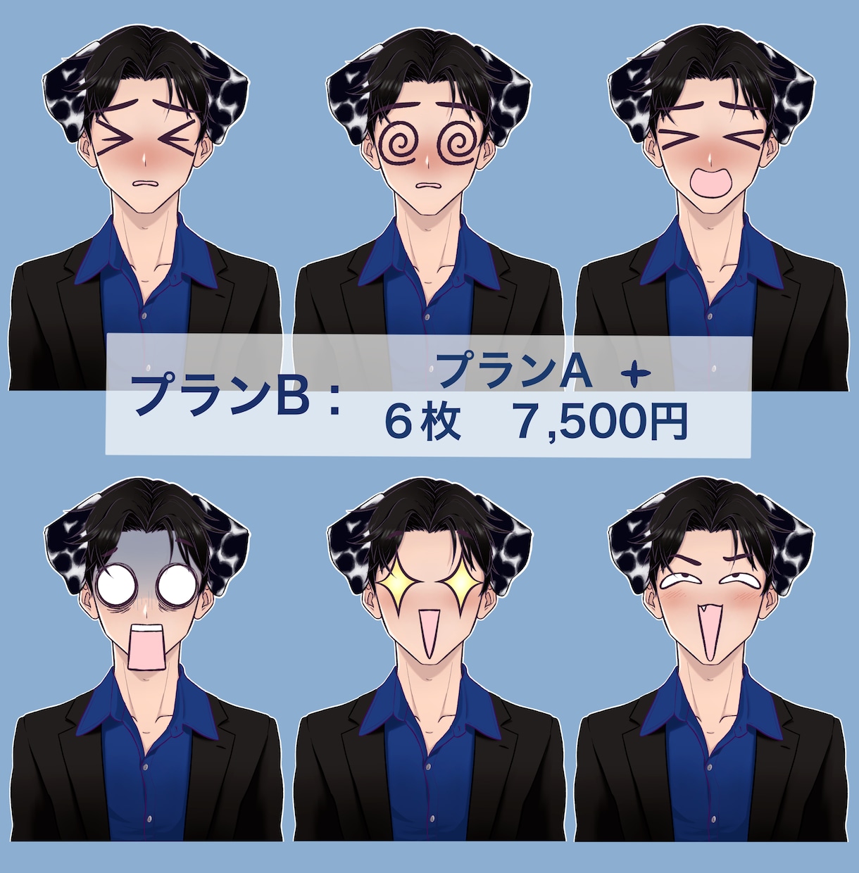 立ち絵 イラスト　描きます ユーチューバーの可愛いやかっこいいアバターを描きます イメージ6