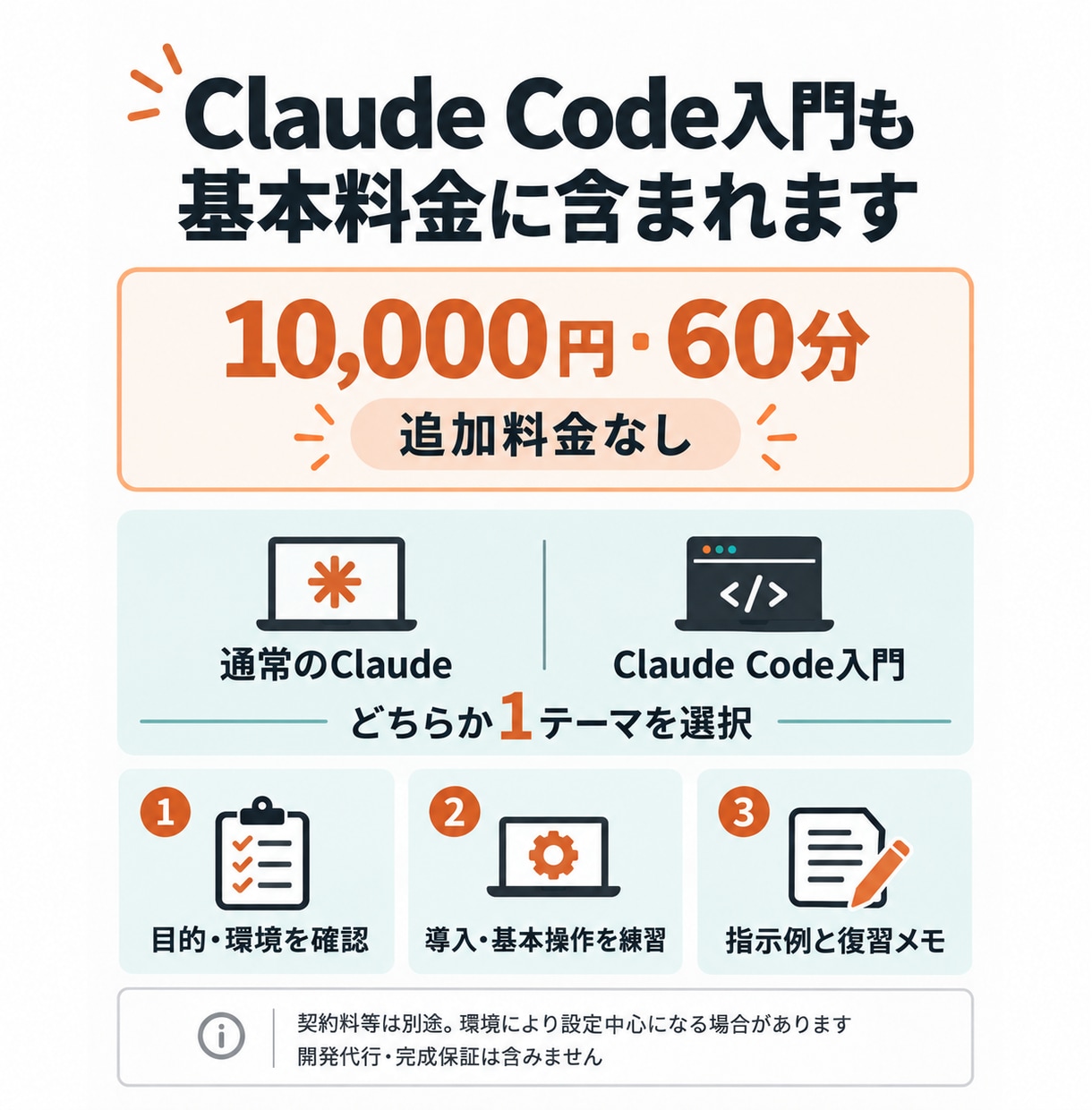 Claudeの仕事活用を60分で個別に教えます Claude Code入門も選べる｜指示文・復習メモ付き イメージ12