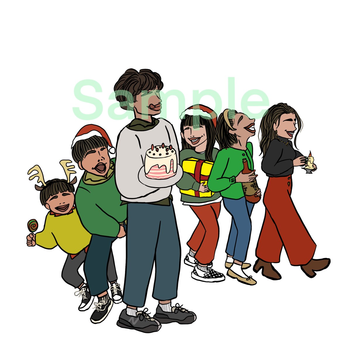 シンプルであなたらしいイラスト描きます アイコン、おうちのアート、贈り物にあたたかみを添えて イメージ5