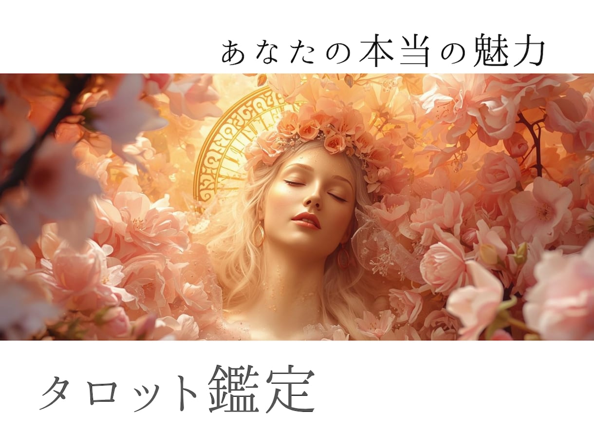 あなたの本当の魅力～あなたの魅せ方お教え致します ～タロットカードから輝く女性へのメッセージ～ イメージ1