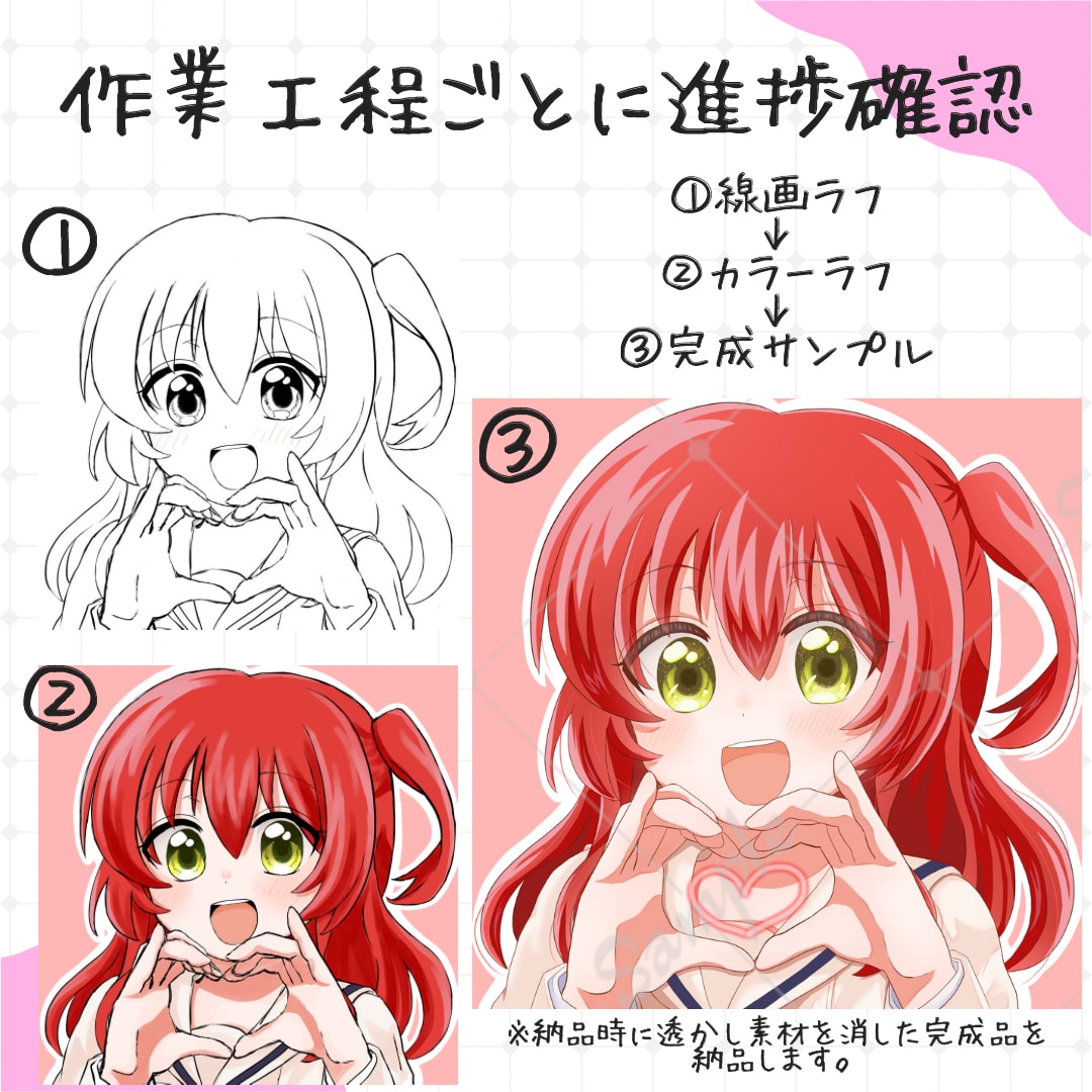 3名様限定価格！表情豊かで可愛いイラスト描きます 商用利用料込！VTuber様におすすめ♫ イメージ2